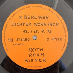  Wiener - 3. Berliner Dichterworkshop F 65.040
