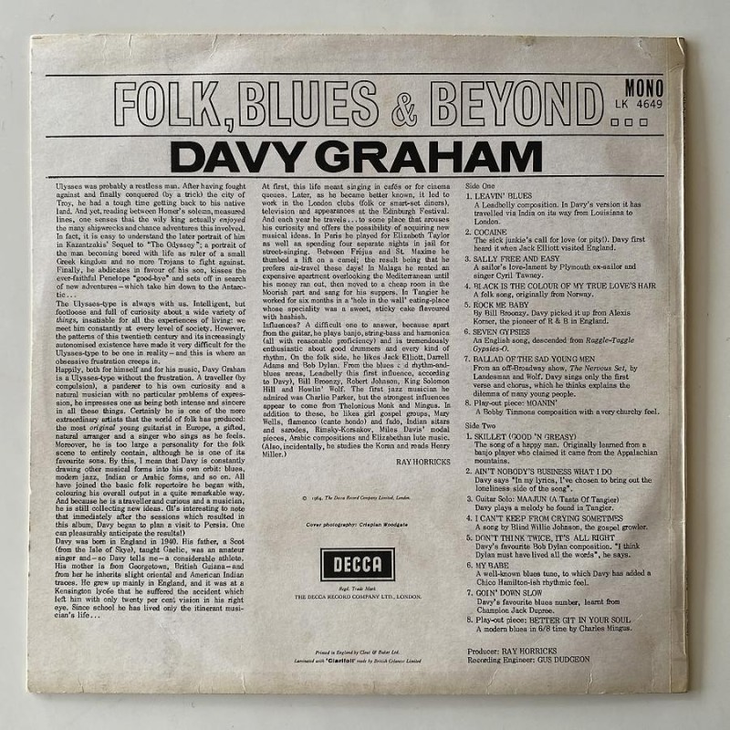 再入荷 Davy GRAHAM☆Folk Blues \u0026 Beyond UK Open - crumiller.com