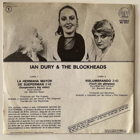 Ian Dury and the Blockheads - Sueperman's Big Sister MO 2014