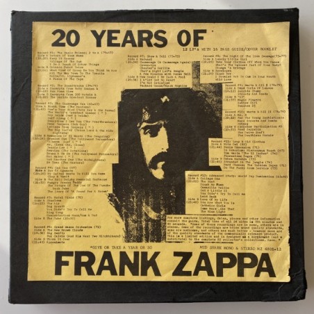 FRANK ZAPPA 20 YEARS OF-