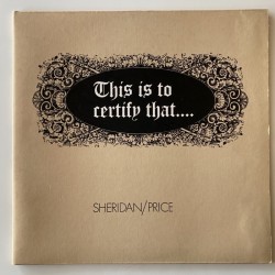 Sheridan / Price - This is to certify that GME 1002