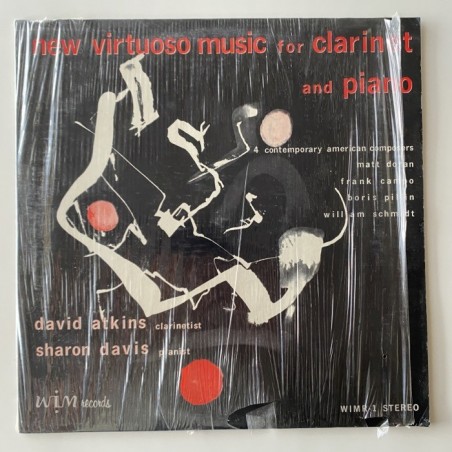 David Atkins / Sharon Davis - New Virtuoso Music for clarinet and Piano WIMR-1