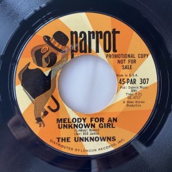 The Unknowns - Melody for an unknown Girl 45-PAR 307