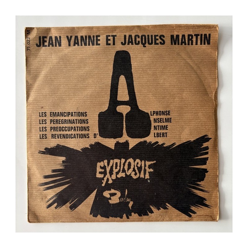 Jean Yanne et Jacques Martin - Explosif Nº 71022