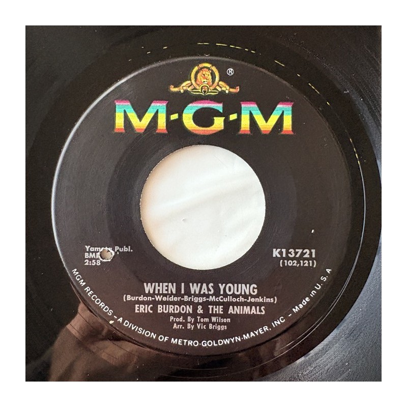 Eric Burdon and the Animals - When I Was Young K 13721