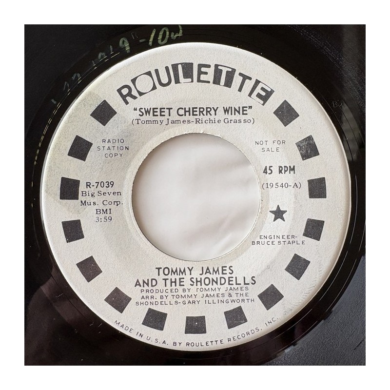Tommy James and the Shondells - Sweet Cherry Wine R-7039