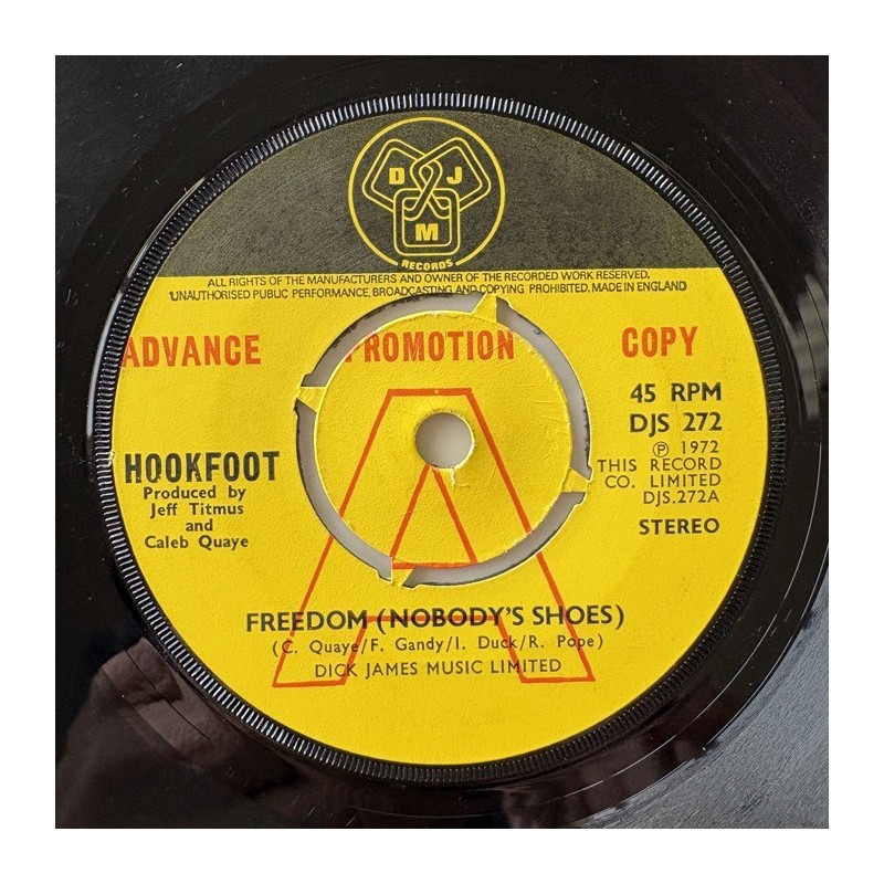 Hookfoot - Freedom ( Nobody’s Shoes) DJS 272