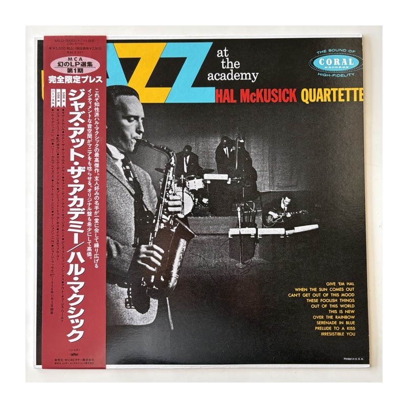 Hal Mckusick Quartette - Jazz at the Academy MVJJ-3001