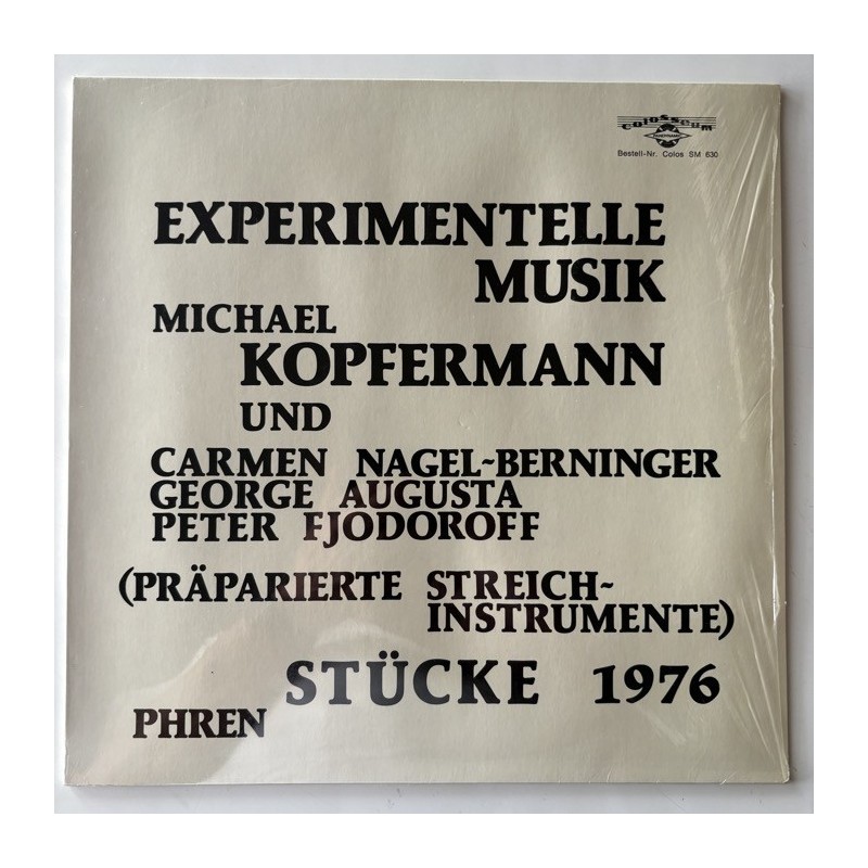 Phren - Experimentelle Musik: Stücke 1976 Colos SM 630