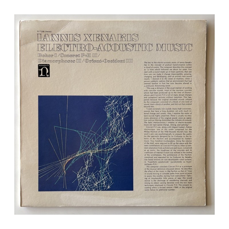 Iannis Xenakis - Electro-Acoustic Music H-71246
