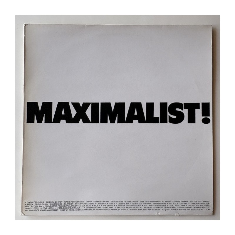 Maximalist! - Maximalist! IGL 021