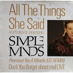 Simple minds - All The Things She Said (Extended Version) 608 131-213